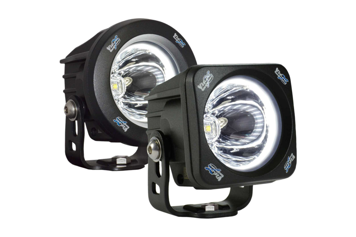 Vision X  Optimus LED Pod: Black / Round (20 Degree Medium Beam) (Universal) - XIL-OPR120
