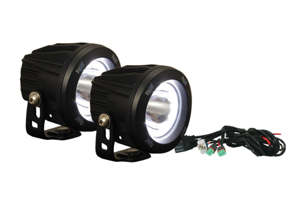 Vision X  Optimus LED Pod: Black / Round (20 Degree Medium Beam) (Universal) - XIL-OPR120