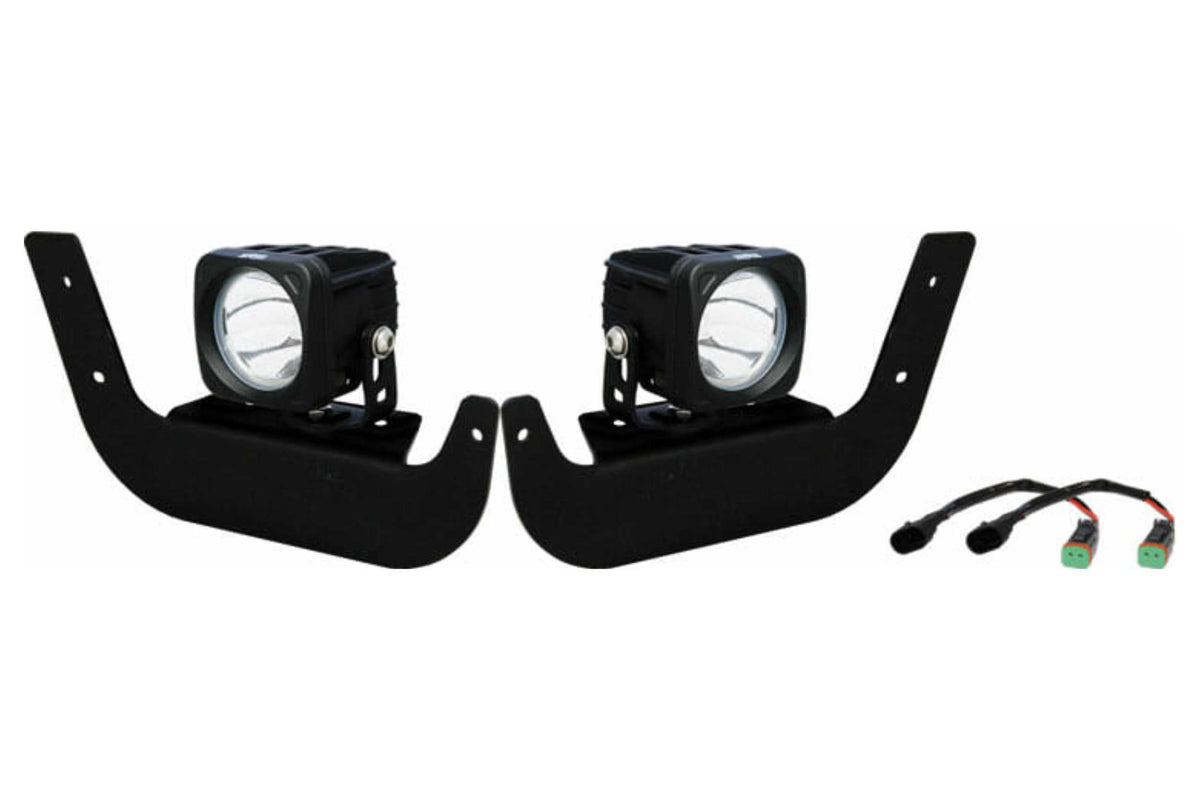 Vision X  LED Fog Light System: Dodge Ram Horizontal  (09-18) (4x XIL-OPR110 Pods) (Dodge Ram (09-18)) - XIL-OE0913DROP