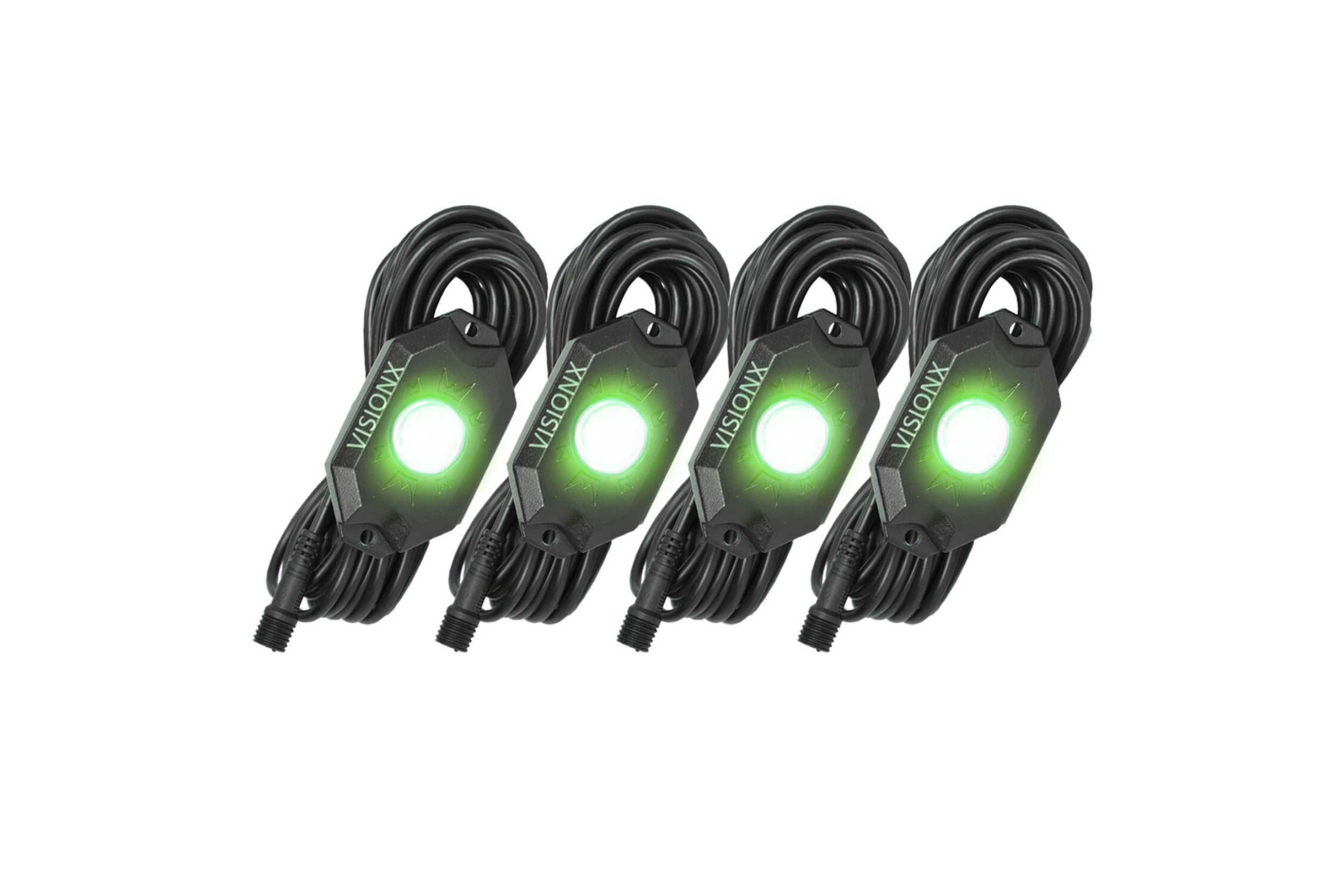 Vision X  LED Rock Light System: (9W / 6 Pod Set / Amber) (Universal) - HIL-RL6A