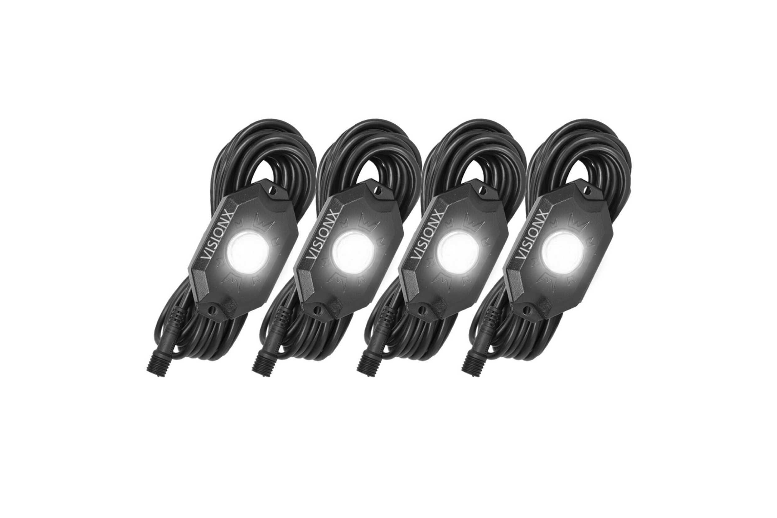Vision X  LED Rock Light System: (9W / 6 Pod Set / White) (Universal) - HIL-RL6W
