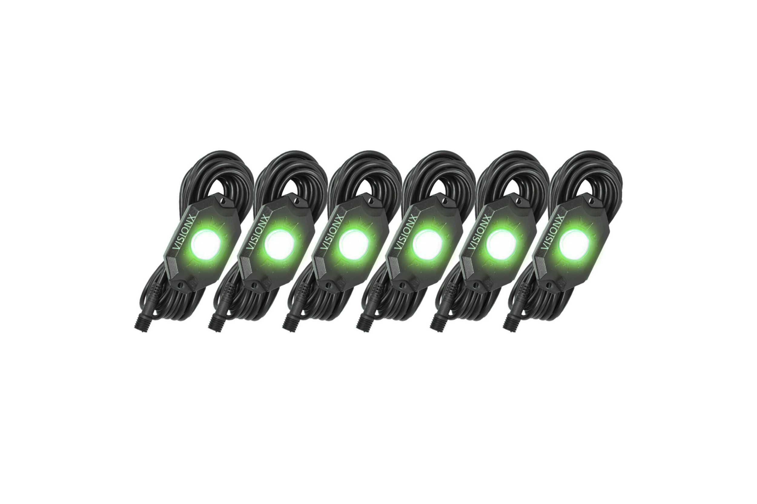 Vision X  LED Rock Light System: (9W / 6 Pod Set / Amber) (Universal) - HIL-RL6A