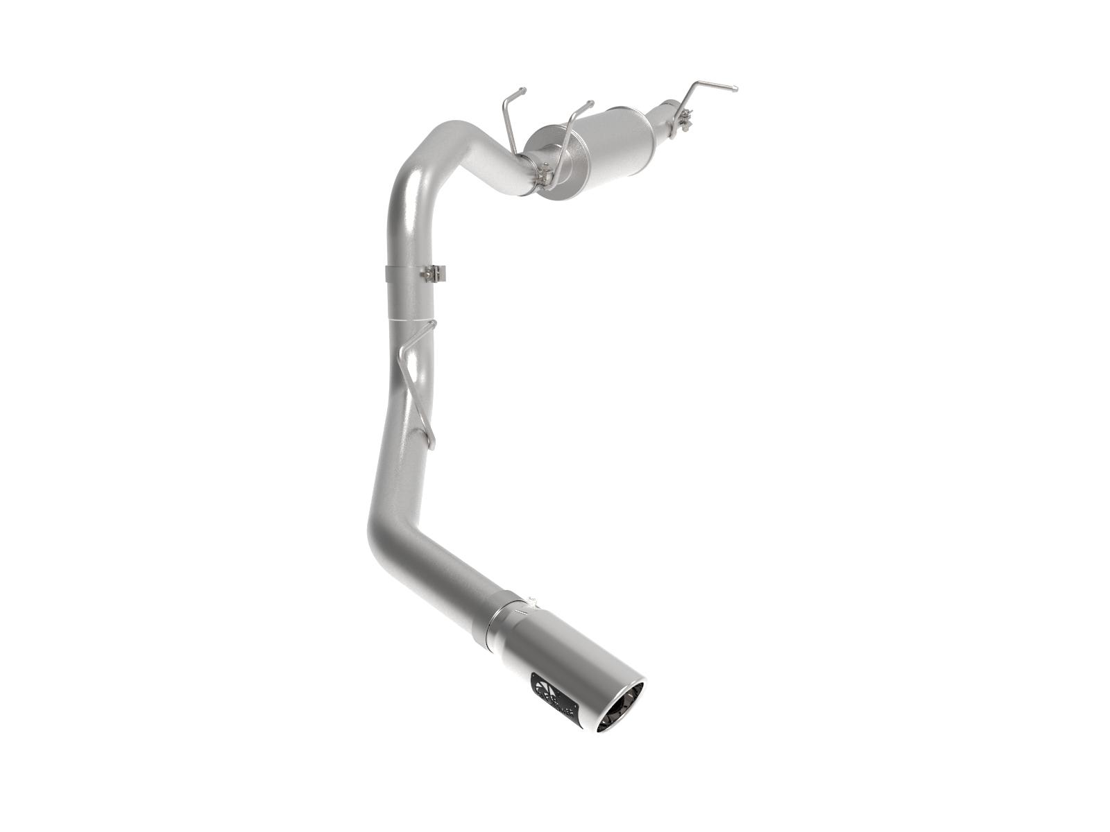AFE Apollo GT Series 3-1/2 IN 409 SS Axle-Back Exhaust System w/ Polish Tip (Ford F-250/F-350 17-20 V8-6.2/7.3L) - 49-43116-P
