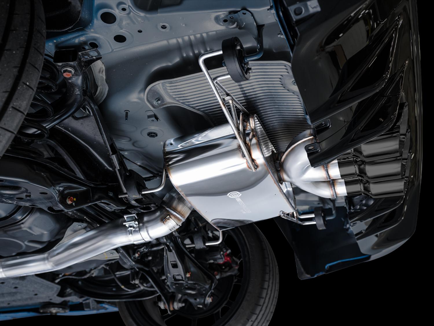 AWE Touring Edition for FL5 CTR - Triple Diamond Black Tips - 3015-53287