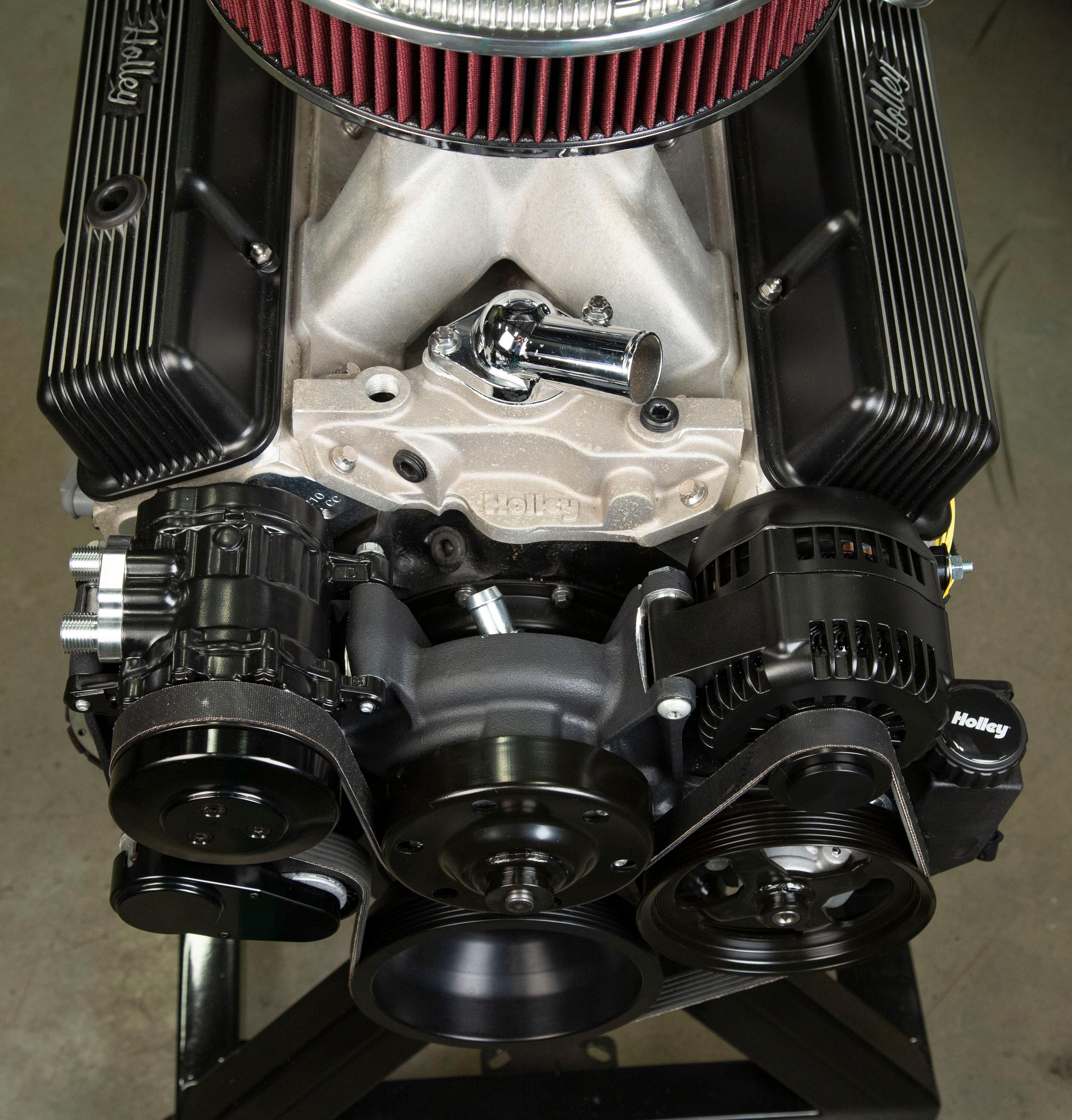 Holley Small Block Chevy Mid-Mount Complete Accessory System.  - 20-240BK