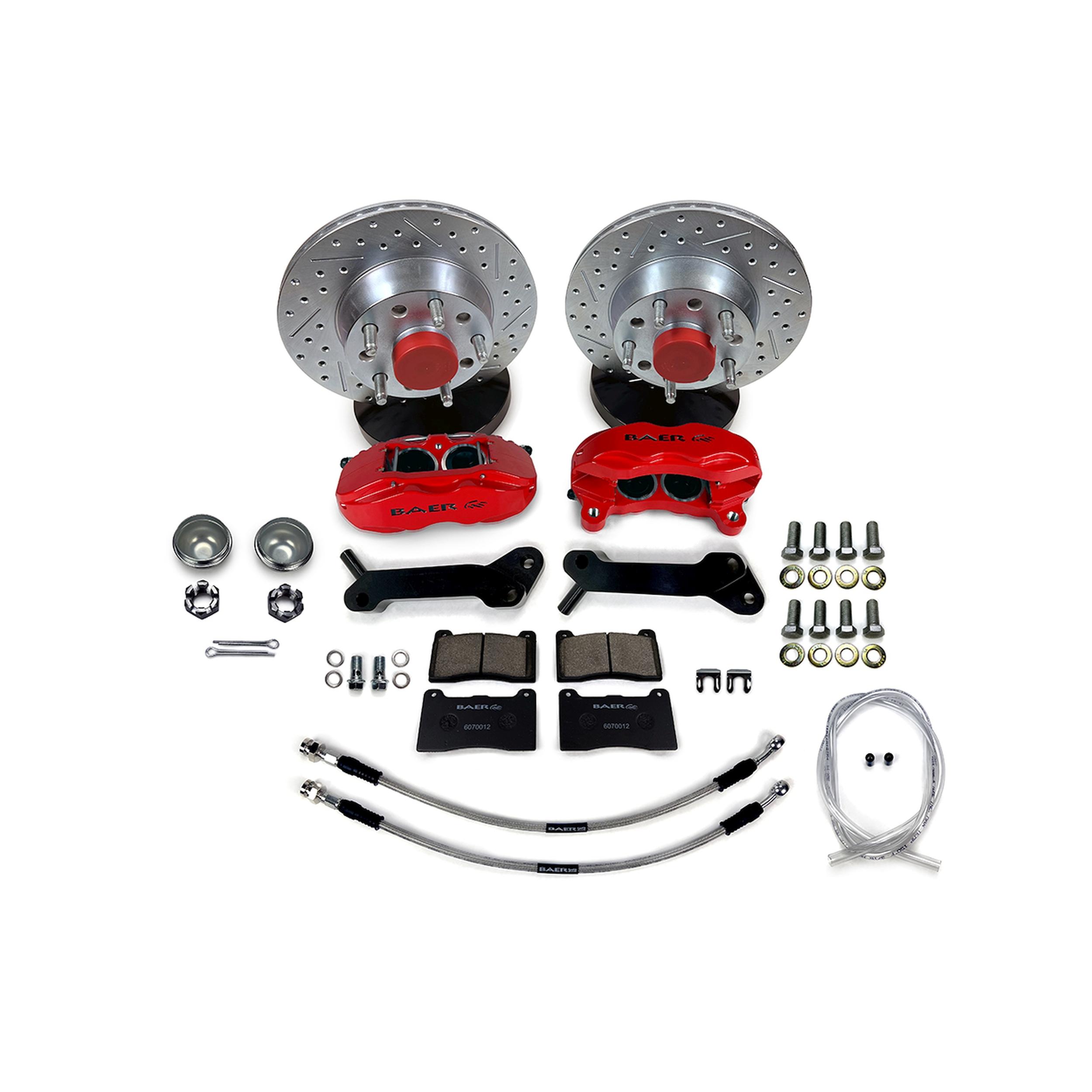 Baer 11" SS4 Int Hub, Front Brake Kit, Comp Yellow, SDZ (1968-1969 Ford, Mercury Fitments) - 4261646CY