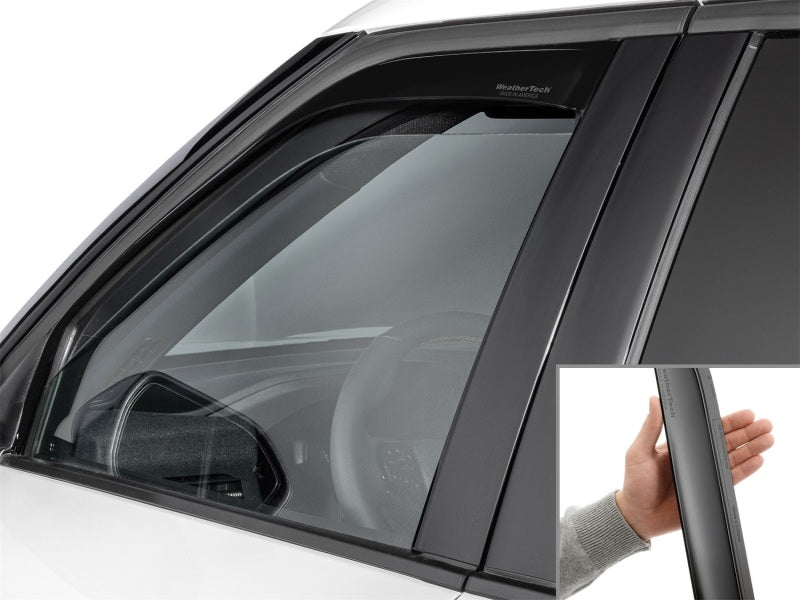 WeatherTech 20-26 Ford Explorer Front Front Side Window Deflectors - Matte Blk