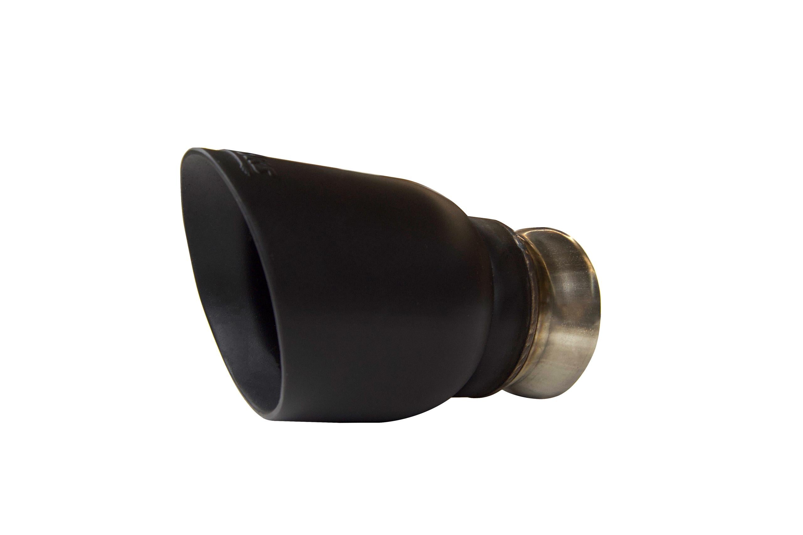 Kooks 2-3/4"(OEM) Black Tip For Charger/Durango with Round OEM Clamp On Tips - 31524T10