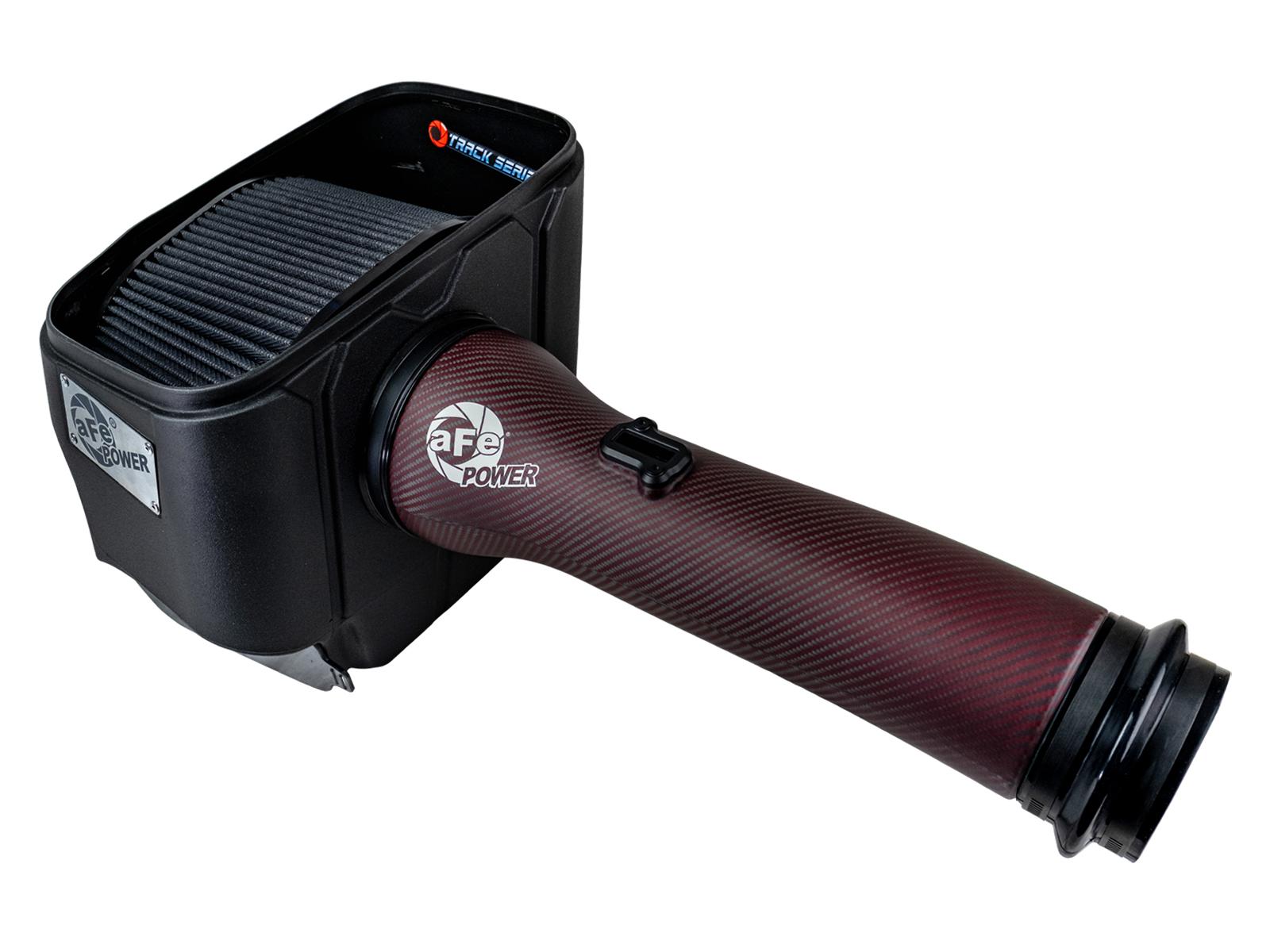 AFE Track Series Red Kevlar/Carbon Fiber Intake System w Pro 5R Filter Black (2025-2026 1500 RHO) - 57-10032KR