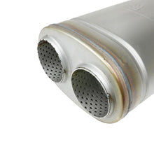 AFE MACH Force-Xp 409 Stainless Steel Muffler 3 IN Dual Inlet/Dual Outlet 5 IN H x 8 IN W x 18 IN L - Oval Body - 49M00055