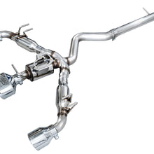 AWE Track Edition Exhaust - Chrome Silver Tips (2022+ GR Corolla) - 3020-52472