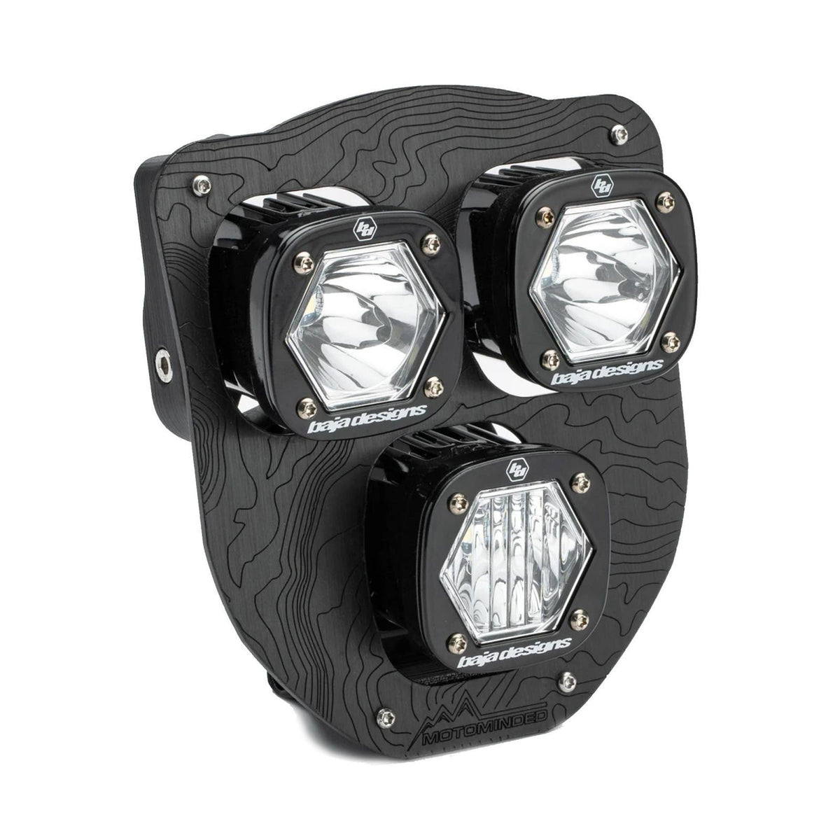 Baja Designs Husqvarna Triple S1 "Hydra" (D/C) Led Headlight Kit (2024-2025 FE450, TE150, TE250, TE300) - 38-7023