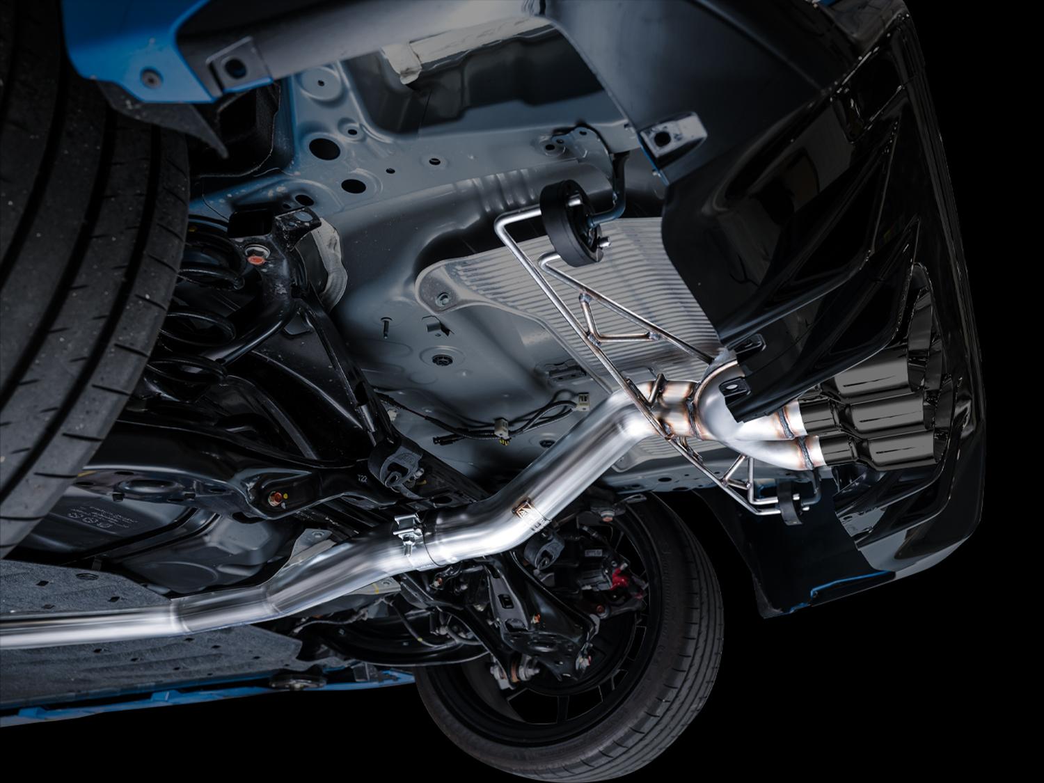 AWE Track Edition for FL5 CTR - Triple Diamond Black Tips - 3020-53287