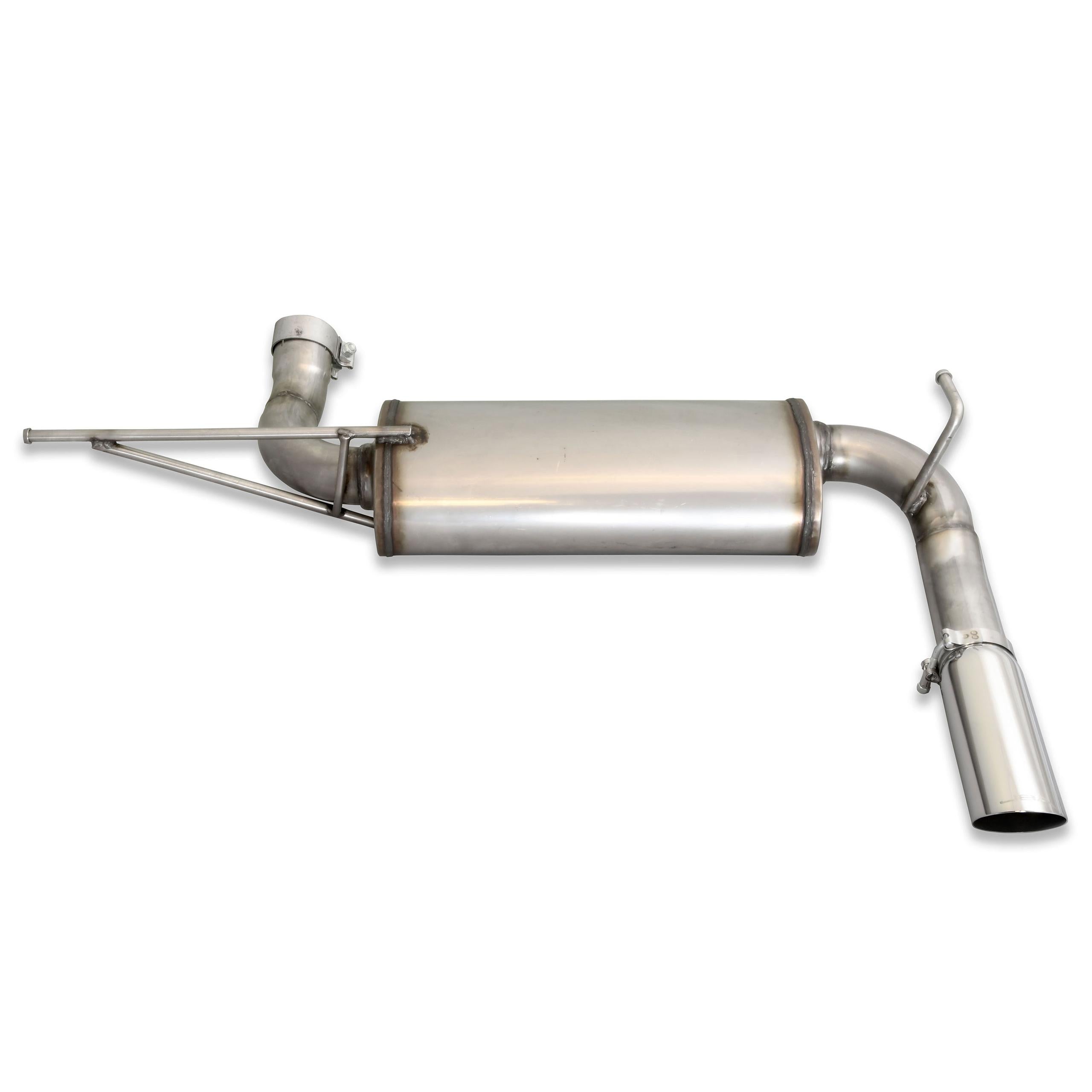 JBA Axle Back Exhaust 07-18 JEEP JK Wrangler 3.8/3.6L 304SS Single rear 30-1509  - 30-1509