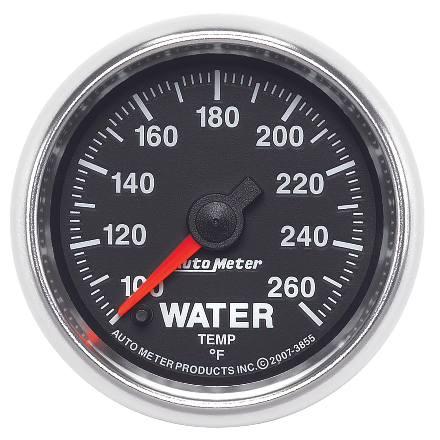 Auto Meter GS Series 2 1/16" 100-260 deg Water Temp. Gauge