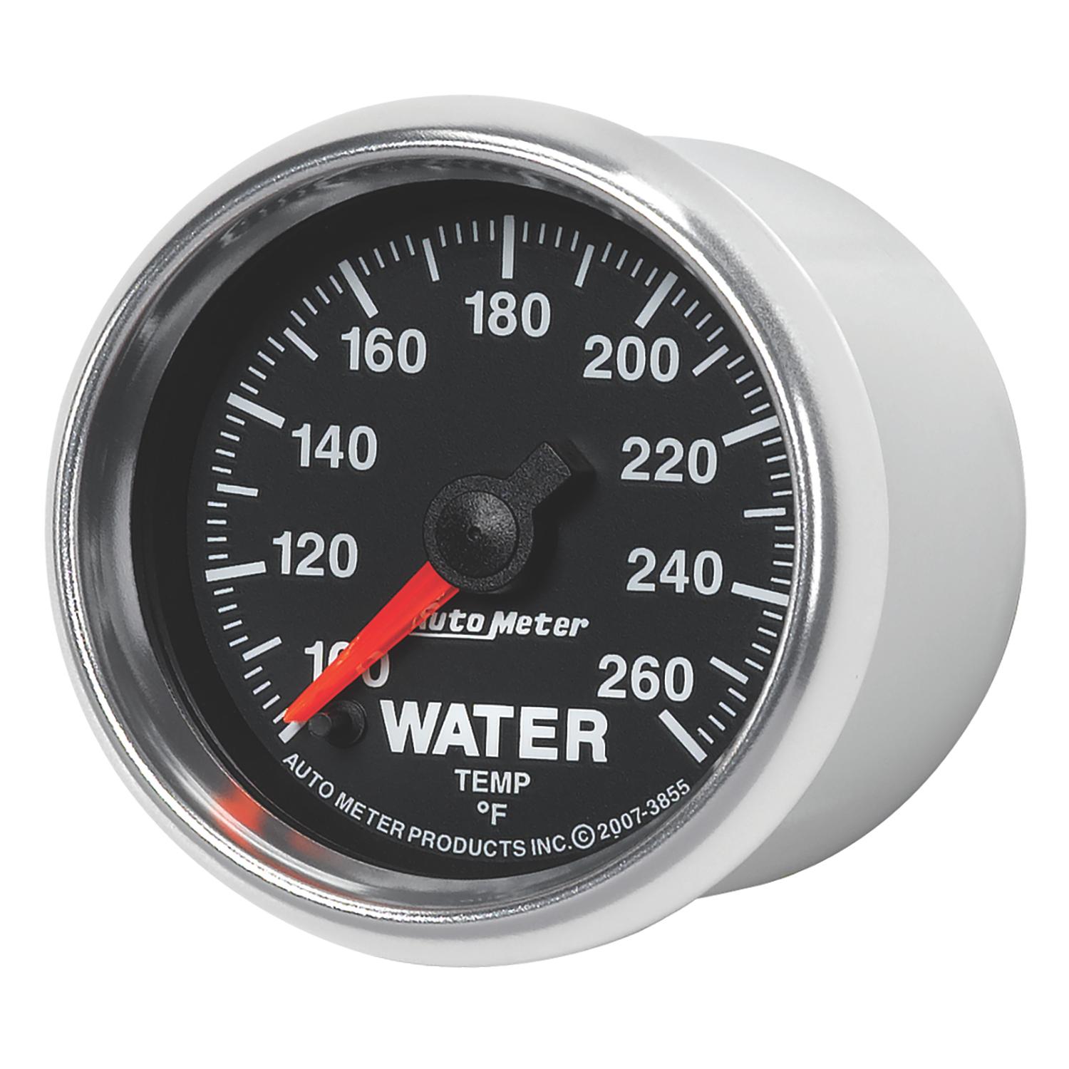 Auto Meter GS Series 2 1/16" 100-260 deg Water Temp. Gauge