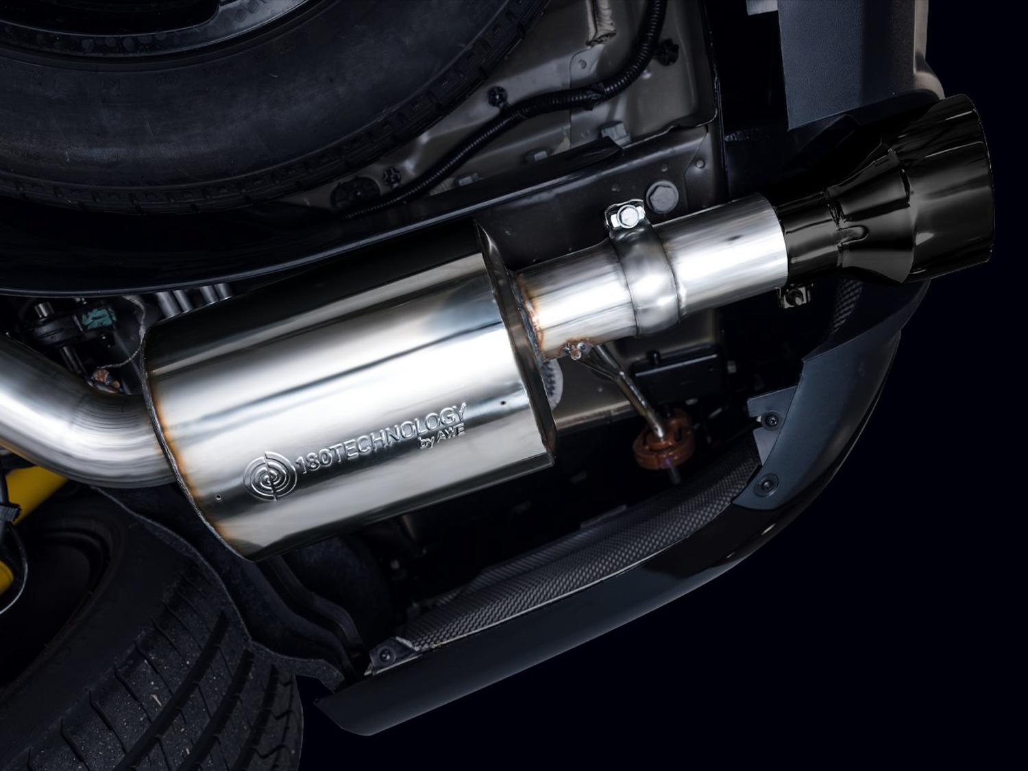 AWE Touring Edition Exhaust - Diamond Black Tips (2018-2023 Dodge Durango 6.4L / 6.2L SC) - 3015-33952