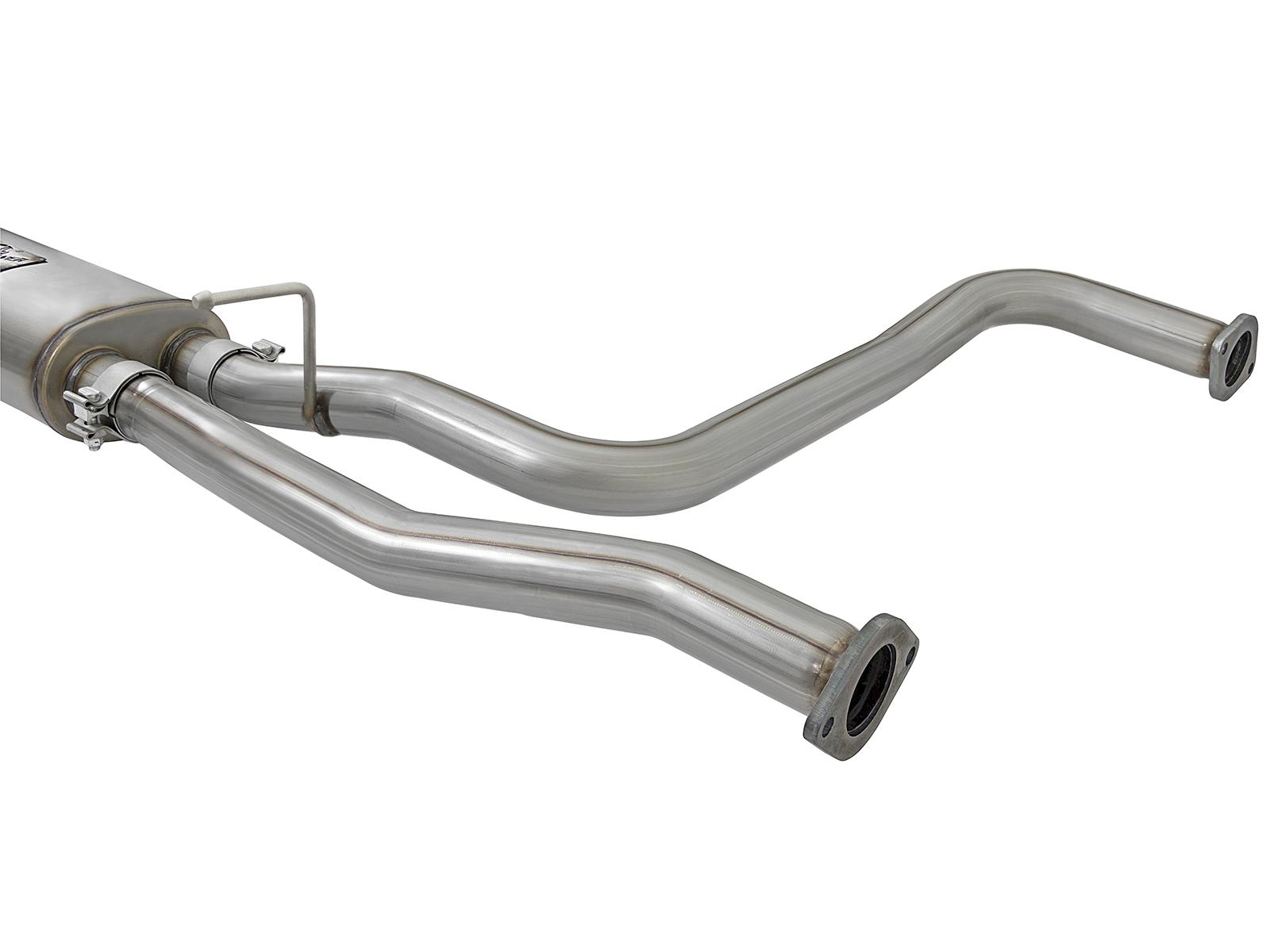 AFE Rebel Series 2-1/2" Cat-Back Exhaust System w/ Black Tip (2017-2021 Titan) - 49-46126-B