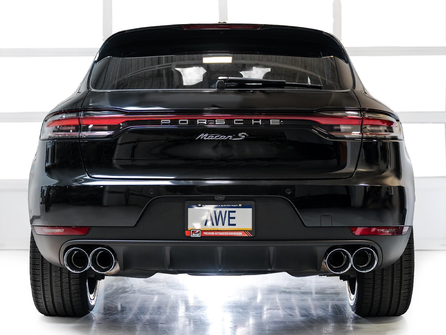 AWE Touring Edition Exhaust for '19-'21 Porsche Macan 3.0T/2.9TT - Chrome Silver - 3015-42951