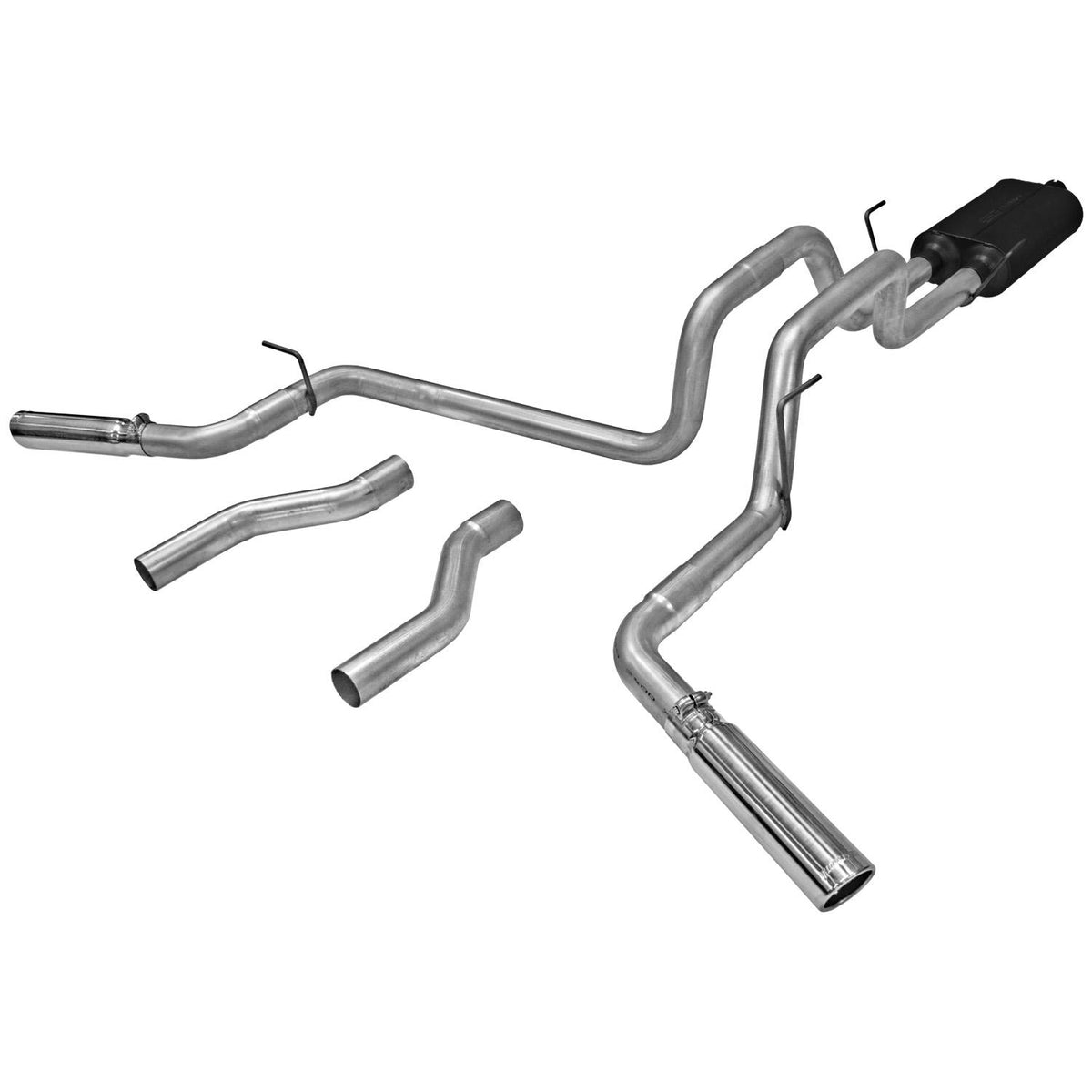Flowmaster Cat-back System - Dual Rear/Side Exit - American Thunder - Moderate Sound