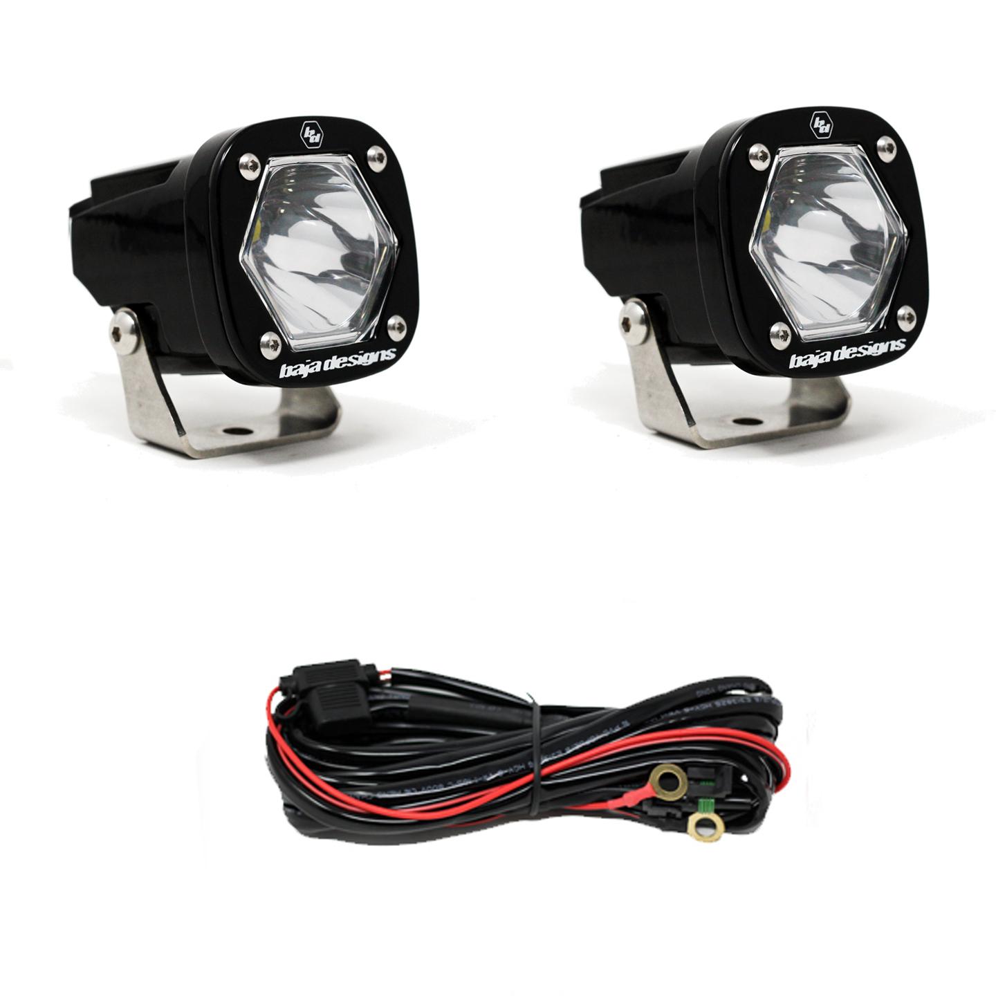 Baja Designs S1 Spot LED Light with Mounting Bracket Pair Baja Designs - 387801