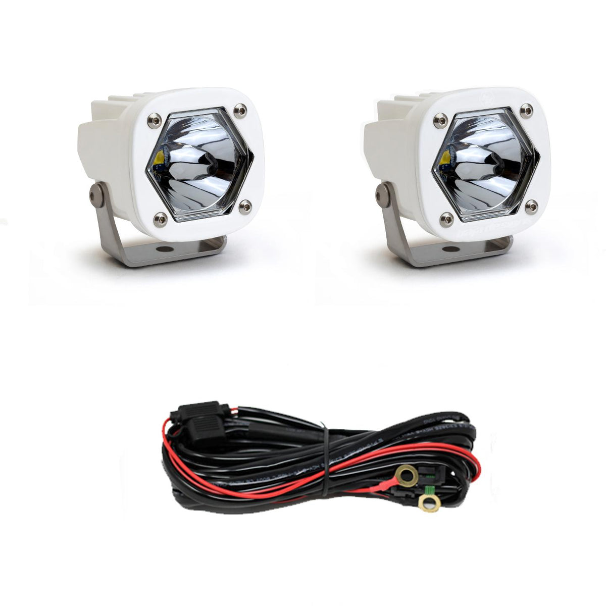 Baja Designs LED Light Pods SI Spot White Pair Baja Designs - 387801WT