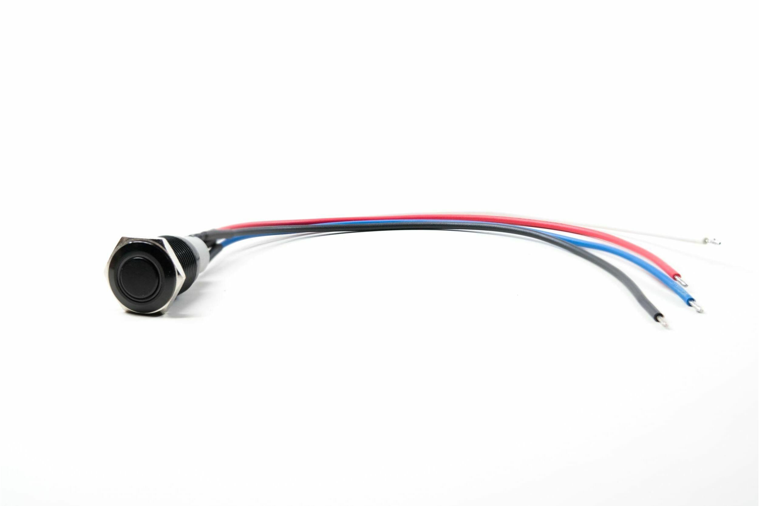 GTR Lighting Switch: GTR Halo (Black/Latching/Blue LED) (Universal) - GTR.H050