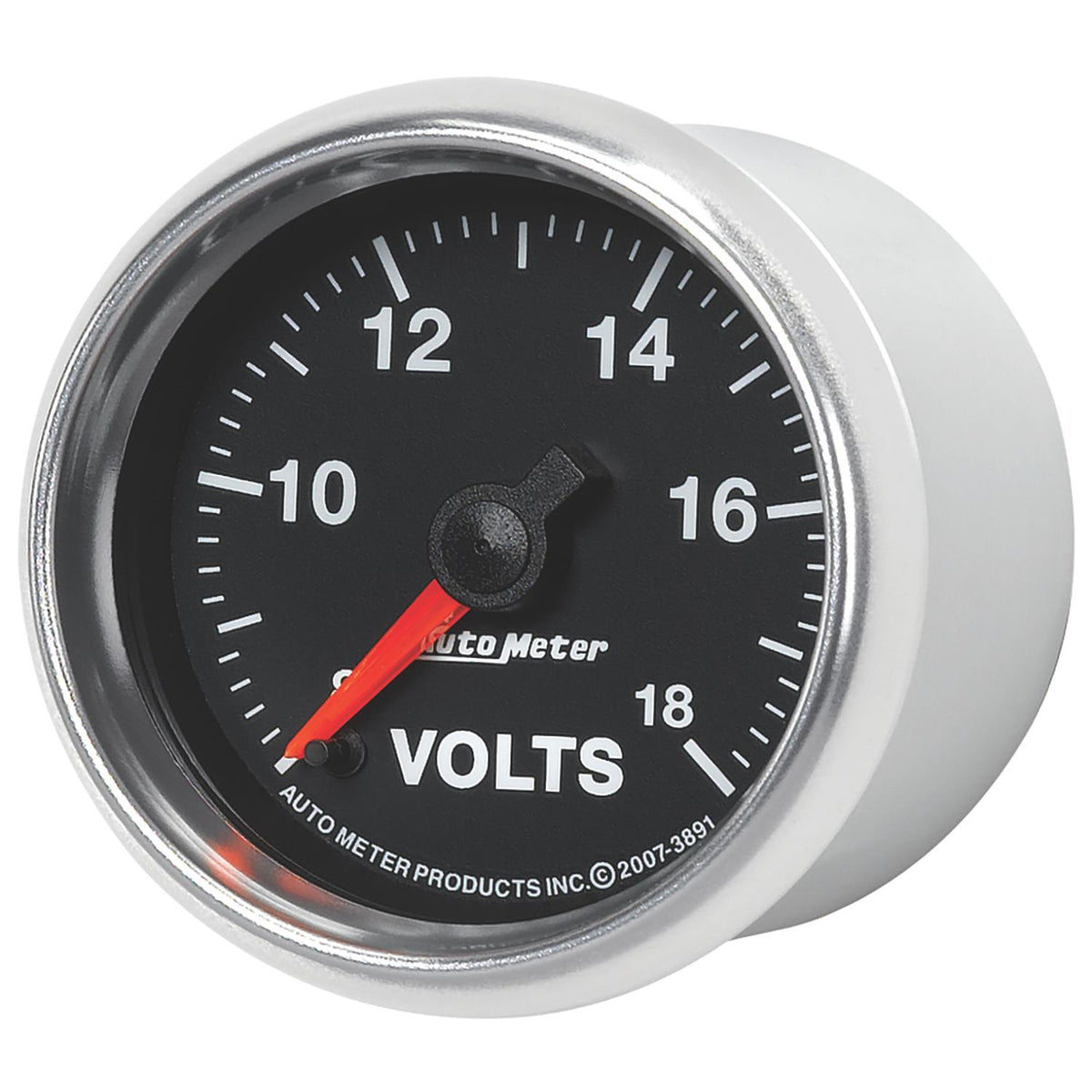Auto Meter GS Series 2 1/16" 8-18 Volts Voltmeter Gauge