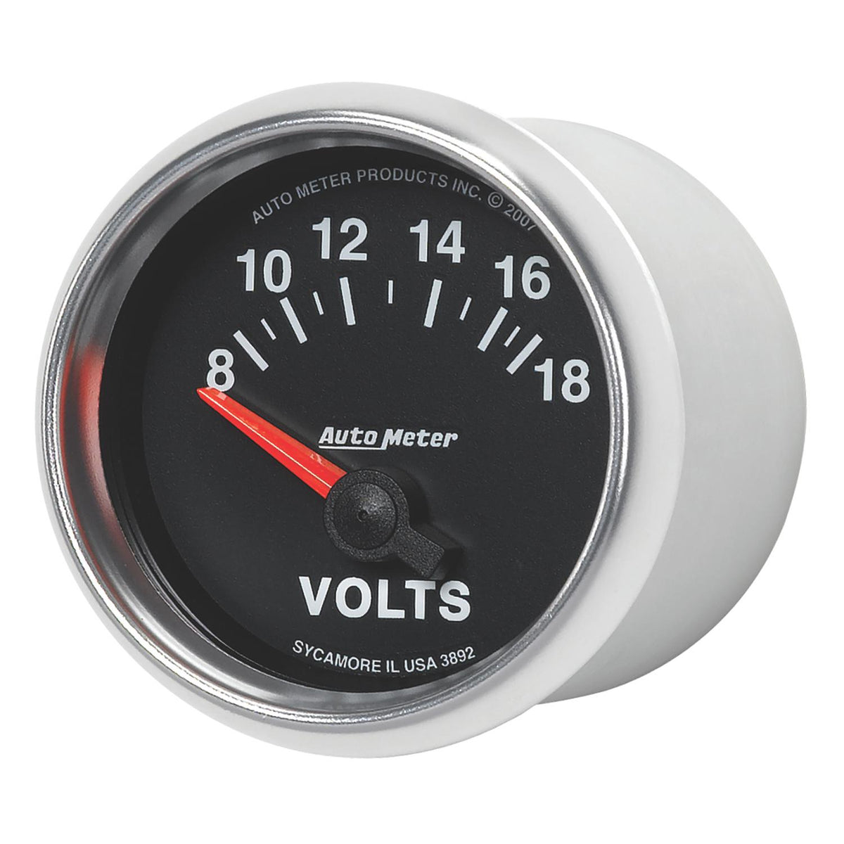 Auto Meter 2-1/16" VOLTMETER, 8-18V, GS - 3892