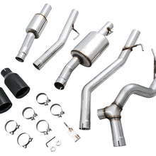 AWE Tread Edition Catback Dual Exhaust for Jeep JT 3.6L - Diamond Black Tips (2020-2021 Jeep Gladiator) - 3015-33101