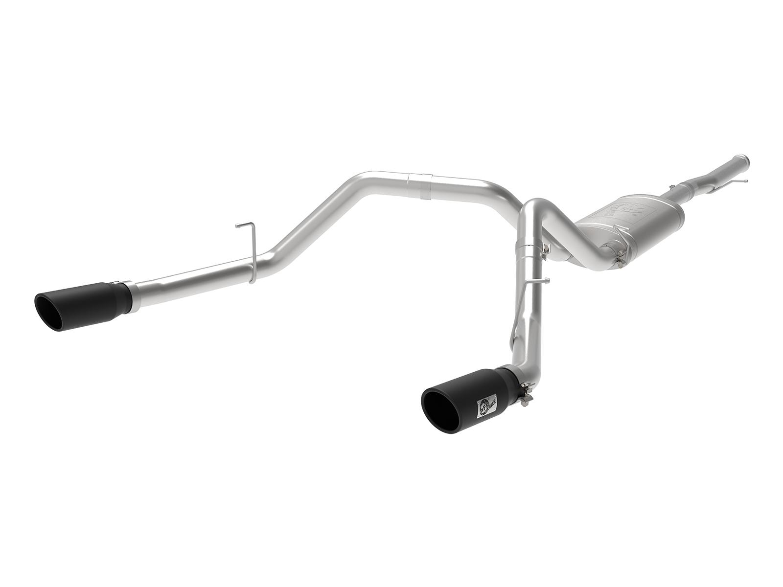 AFE Cat-Back Exhaust System (2009-2018 GM 1500 V6-4.3/V8-4.8/5.3L) - 49-44111-B