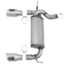 AFE Rebel Series 2-1/2 IN 409 Stainless Steel Axle-Back Exhaust w/ Polished Tips - 49-48061-P