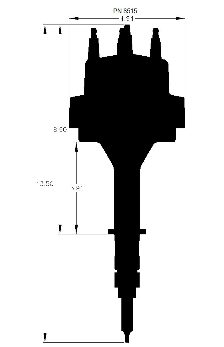 Chevy In-line 6 Cylinder Distributor.  - 8515