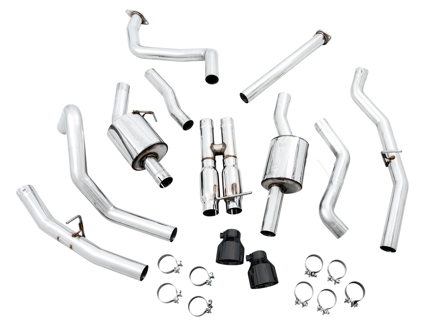 AWE 0FG Catback Exhaust for RAM TRX - Diamond Black Tips - 3015-33005