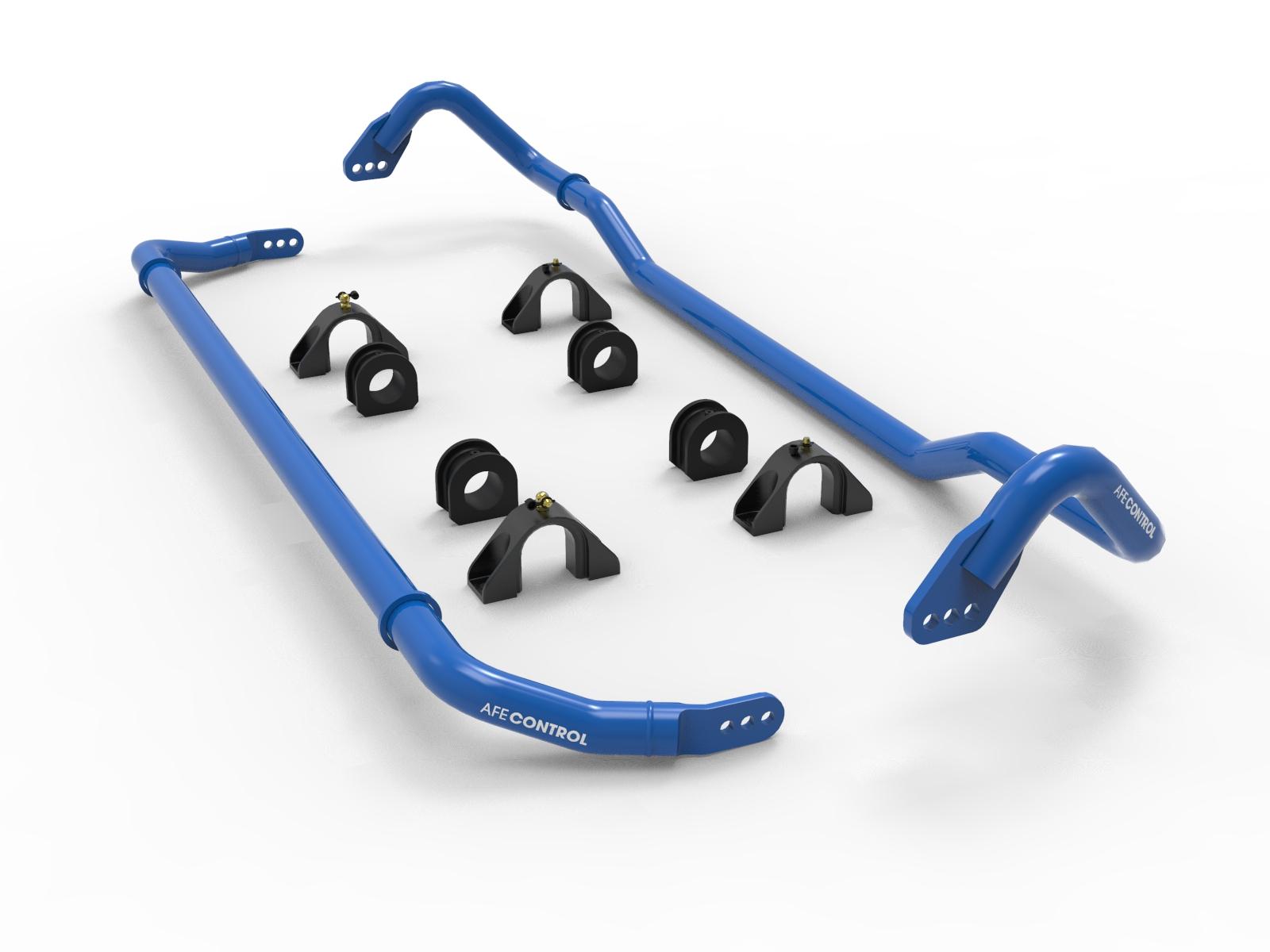 AFE aFe Control Front and Rear Sway Bar Set Blue (Chevrolet Corvette (C8) 2020 V8-6.2L) - 440-401008-L