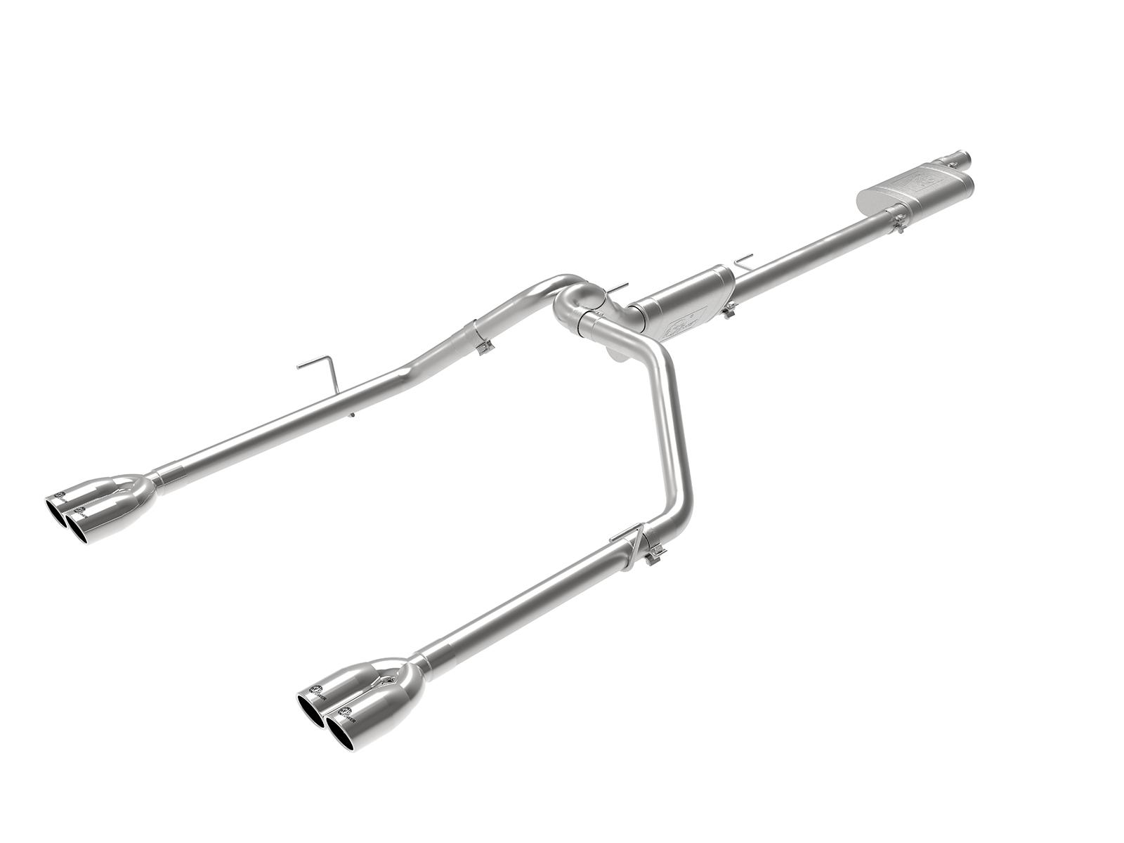 aFe 49-38084-P 2020 Jeep Gladiator (JT) V6-3.6L Vulcan Series 3" to 2-1/2" 304 Stainless Steel Cat-Back Exhaust System