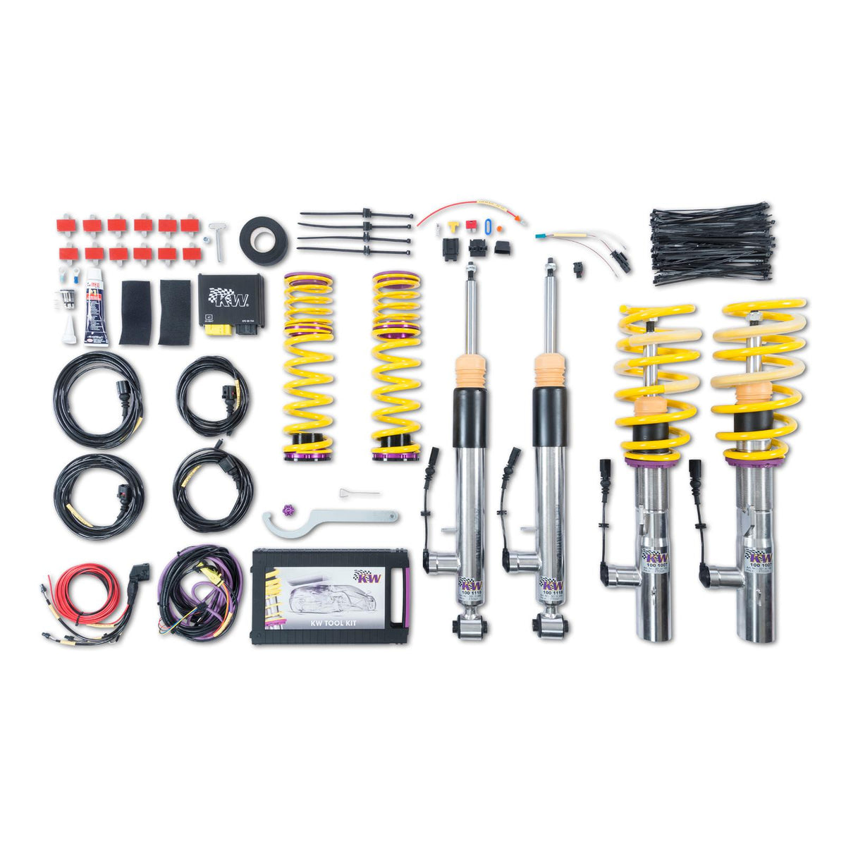 KW Height Adjustable Coilovers with standalone ECU for Electronic Damper Control (2017-2020 RS3 Base) - 39010055