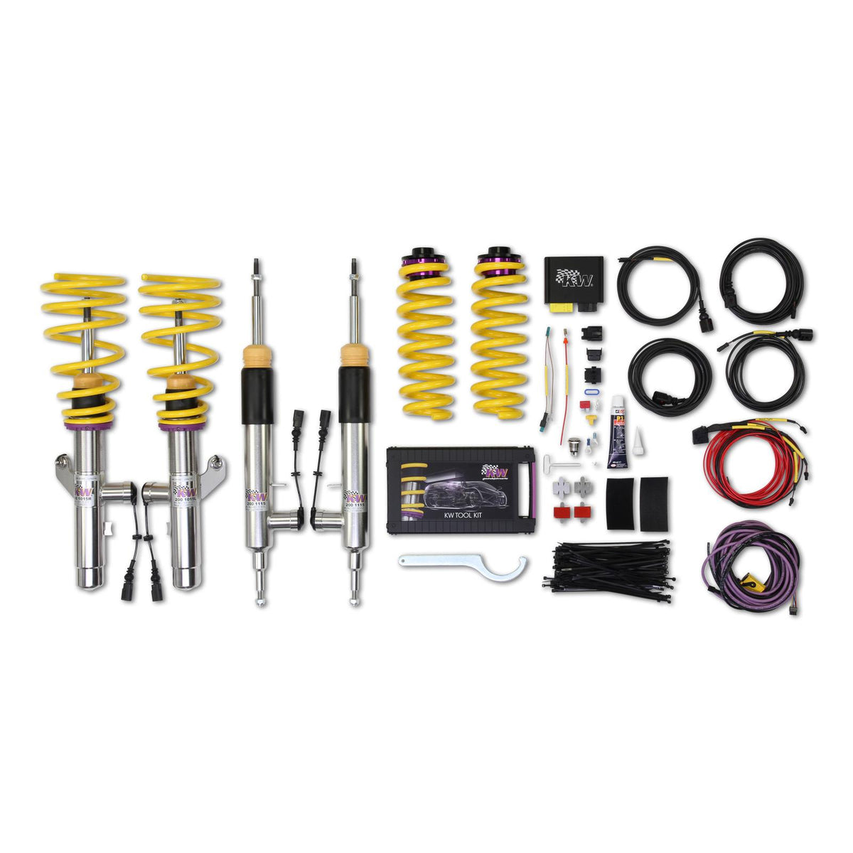 KW Height Adjustable Coilovers with standalone ECU for Electronic Damper Control (2007-2012 328i Base) - 39020006
