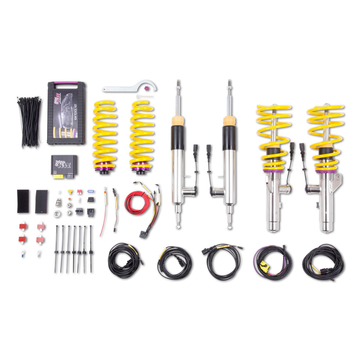 KW Height Adjustable Coilovers with standalone ECU for Electronic Damper Control (2007-2013 328i Base) - 39020007