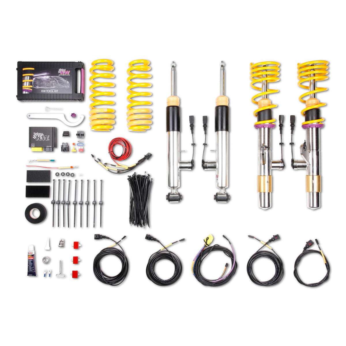 KW Height Adjustable Coilovers with standalone ECU for Electronic Damper Control (2012-2020 328i, 320i, 428i, 328d, 330i, 430i) - 39020013