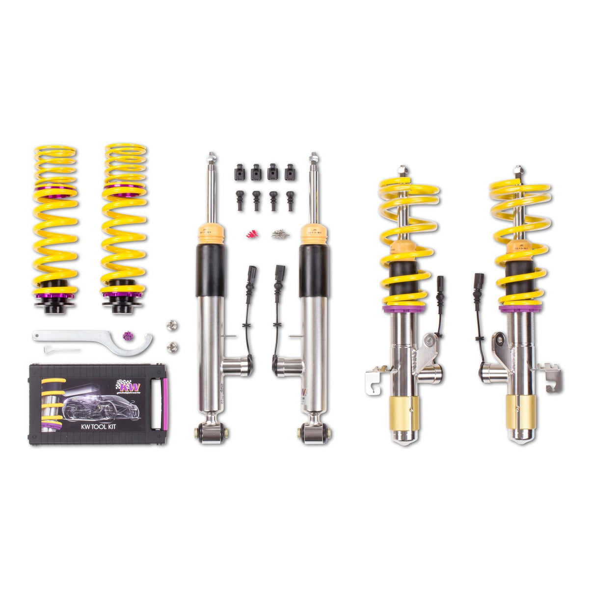 KW Plug &amp - Play Height Adjustable Coilovers with electronic damping control (2015-2021 228i xDrive, M235i xDrive, M240i xDrive, 230i xDrive) - 39020023