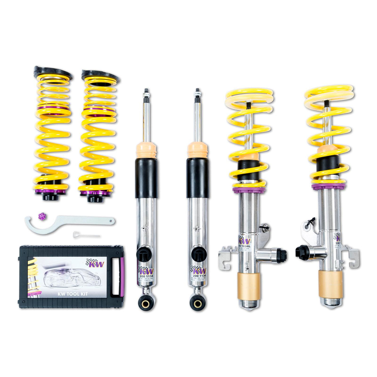 KW Plug &amp - Play Height Adjustable Coilovers with electronic damping control (2015-2020 435i xDrive Gran Coupe Base, 440i xDrive Gran Coupe Base) - 39020034