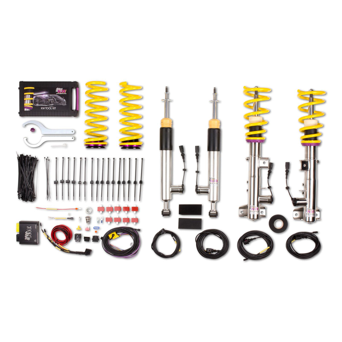 KW Height Adjustable Coilovers with standalone ECU for Electronic Damper Control (2012-2016 SLK55 AMG Base) - 39025008