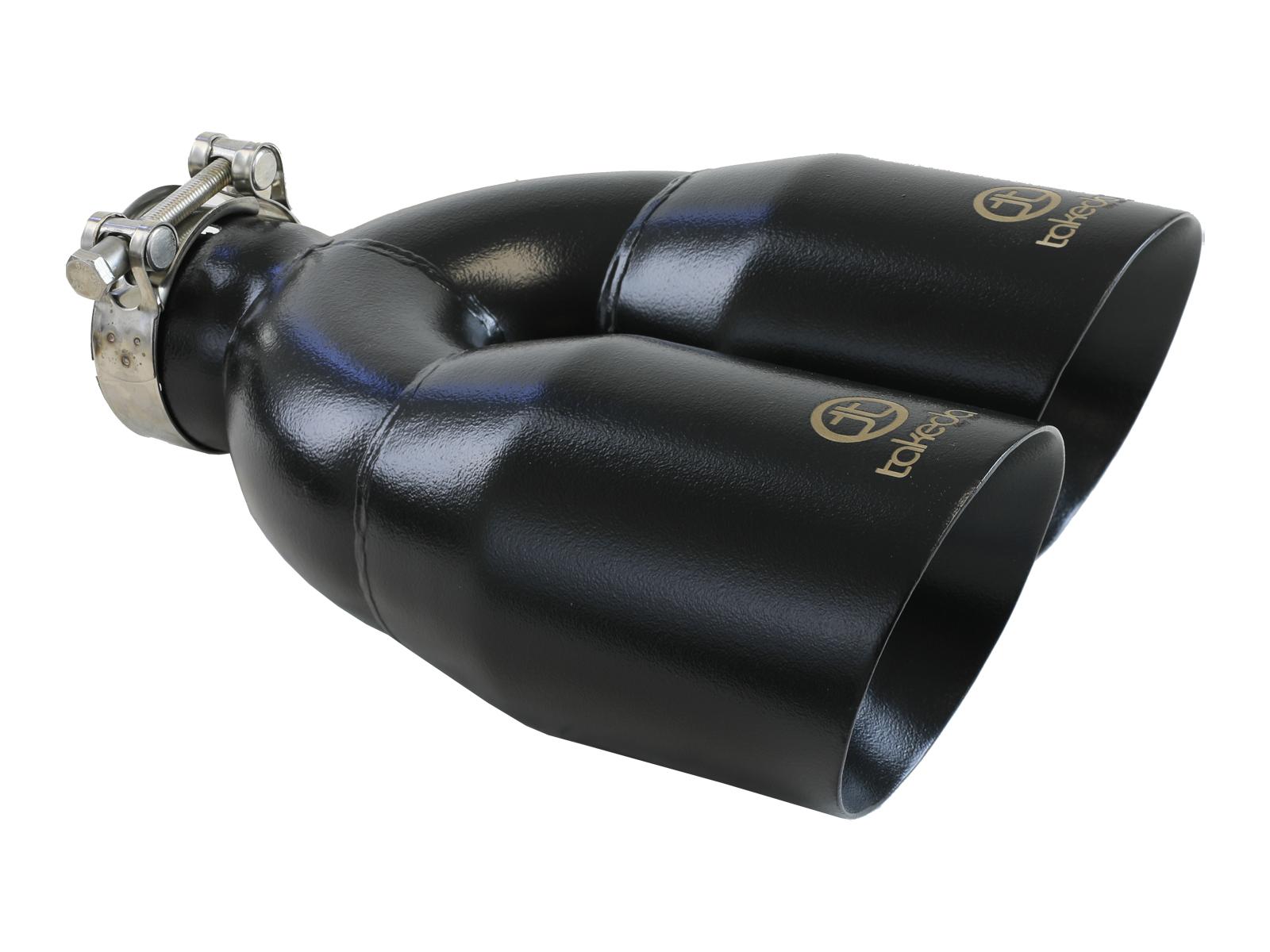 AFE Takeda 304 Stainless Steel Clamp-on Exhaust Tip Black - 49T25484-B121