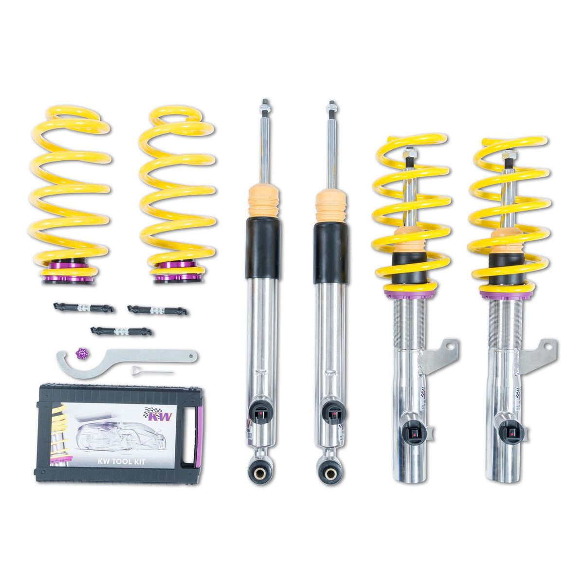 KW Plug &amp - Play Height Adjustable Coilovers with electronic damping control (2019-2021 Arteon) - 39080054