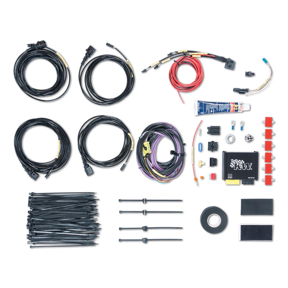 KW Height Adjustable Coilovers with standalone ECU for Electronic Damper Control (2015-2019 Golf R Base) - 39080056