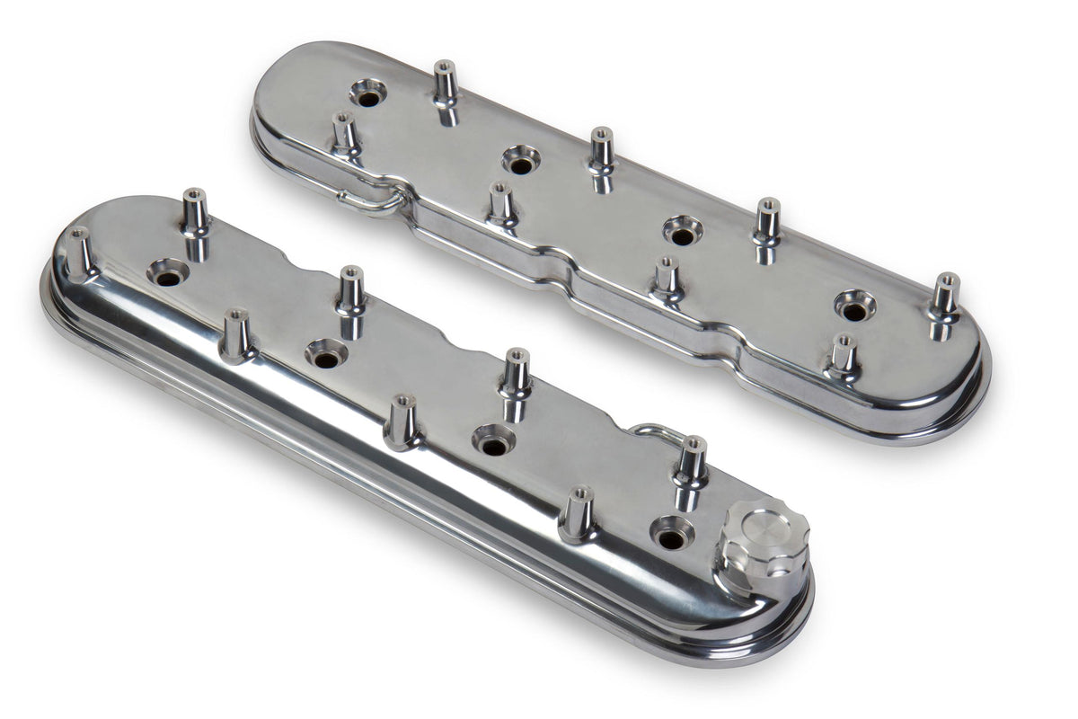 Holley LS Valve Covers - Polished. (1998-2011 Camaro,1997-2011 Corvette) - 241-90