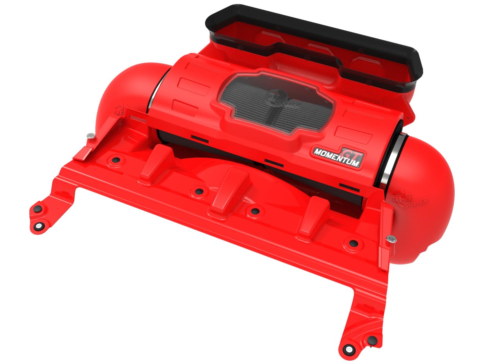 AFE Momentum GT Cold Air Intake System Red w/ Pro DRY S Filter RAM 1500 TRX 21-23 V8-6.2L (sc) - 50-70075KR
