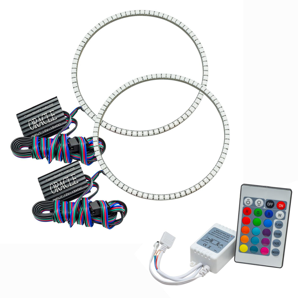 Oracle Lighting Led Waterproof Halo Kit, Colorshift - Simple (2007-2017 Wrangler) - 3943-504