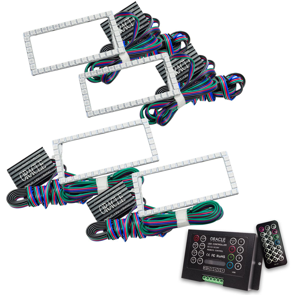 Oracle Lighting Colorshift Projector Headlight Halo Kit, Colorshift 2.0 (2015-2017 F-150) - 3957-333